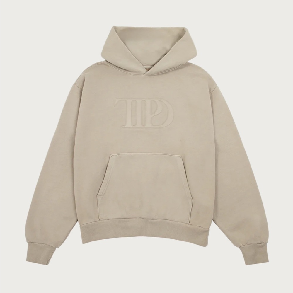 The Tortured Poets Department Beige Hoodie size L